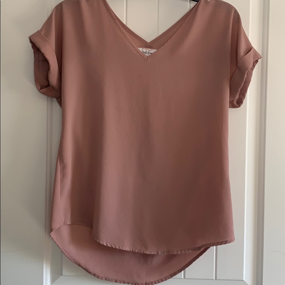 Pink rose top
